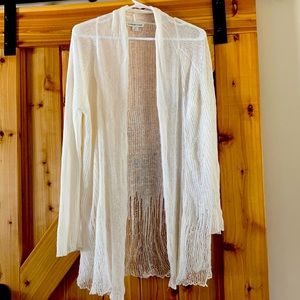 Open Weave Coldwater Creek Cardigan 10-12